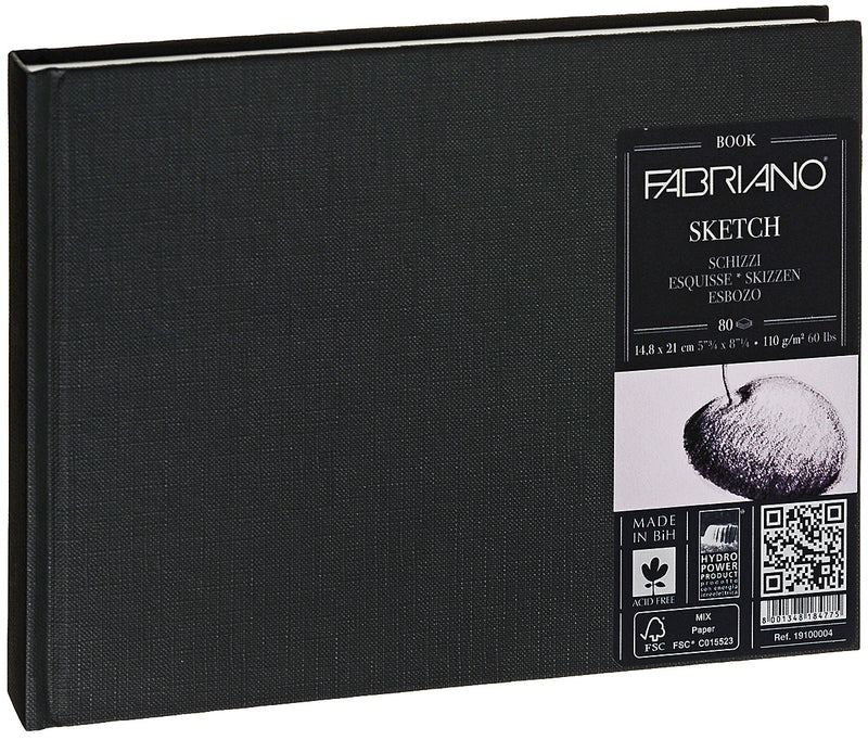 Fabriano Sketchbook 110gsm A5l Bound 80 Sheets