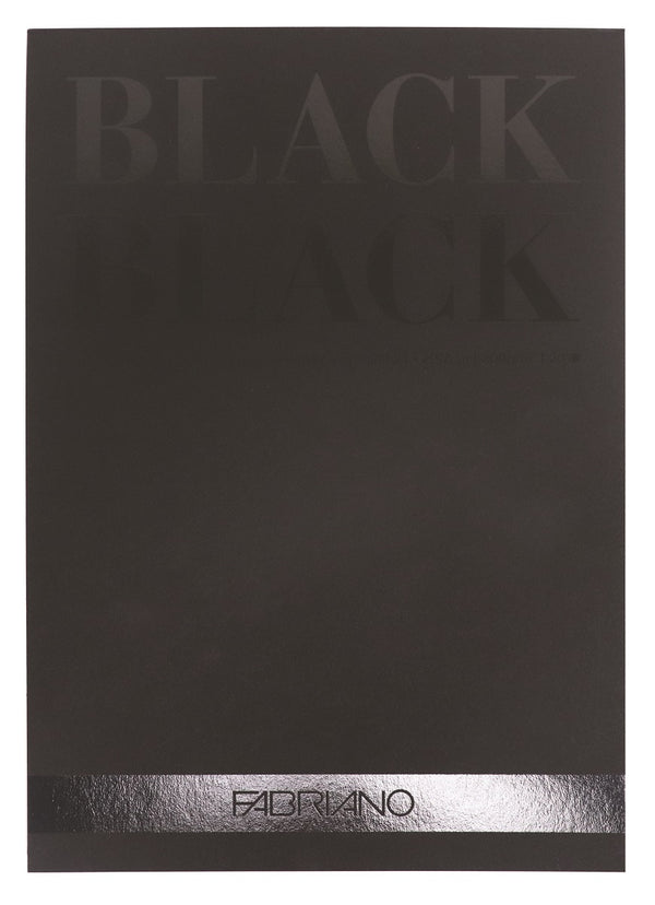 Fabriano Black Paper Pad 300gsm A4 20 Sheets
