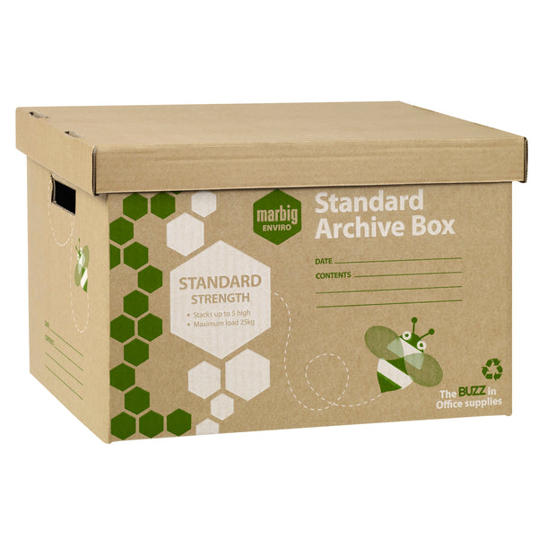 marbig standard archive box - pack of 20