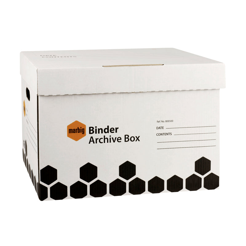 marbig binder archive box - pack of 5