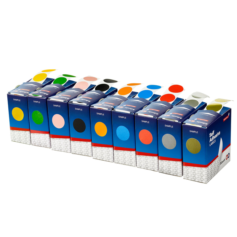 quikstik label dispenser circle 24mm 500 labels