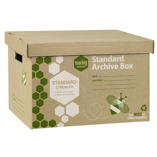 marbig standard archive box pack of 10