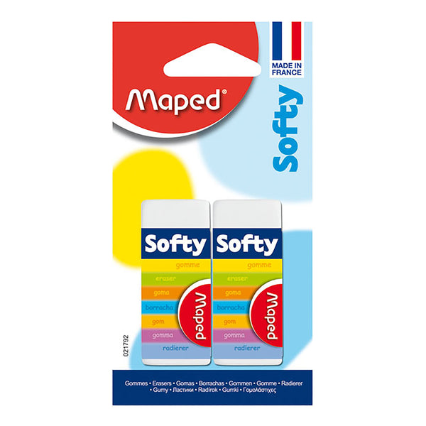 maped softy eraser pack of 2