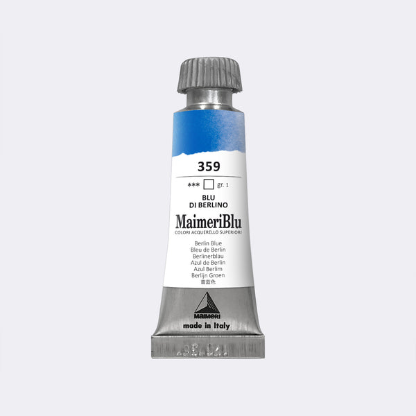 Maimeri Blu Watercolour Paint 12ml#colour_BERLIN BLUE (S1)