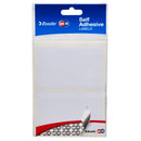 quikstik labels rectangle 48x75mm white 12 labels