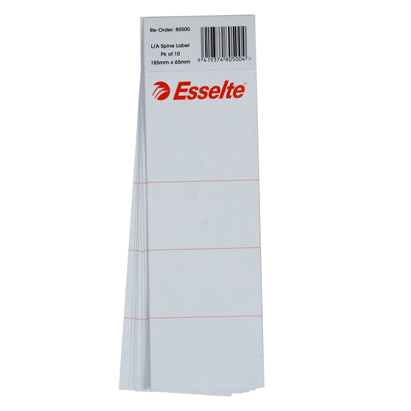 esselte lever arch spine label 65x185mm