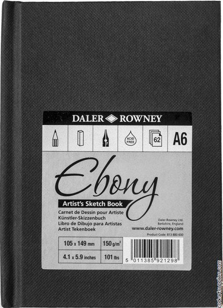 Daler Rowney Ebony Hardback Sketchbook