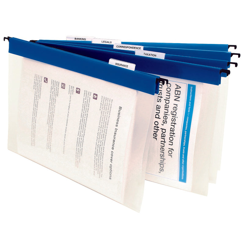 marbig® suspension files complete blue pack of 10