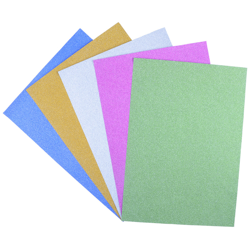 Colourful Days Gliter Paper 150gsm A4 Assorted Pack Of 50