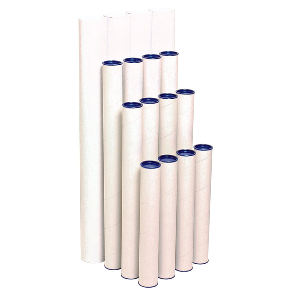 marbig mailing tubes 420mm x 60mm - pack of 4