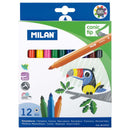 milan markers conic tip fibre pens assorted colours