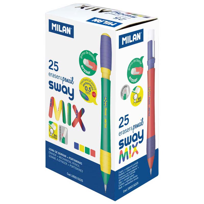 milan mix range mechanical hb pencils