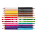 milan bicoloured pencils assorted colours   pack of 12
