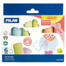 Milan Maxi Non Dust Chalk Set Of 6