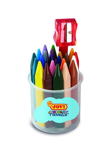 jovi triwax crayons jar of 24
