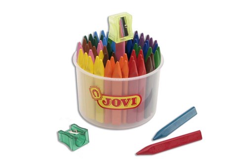 jovi triwax crayons bucket of 72