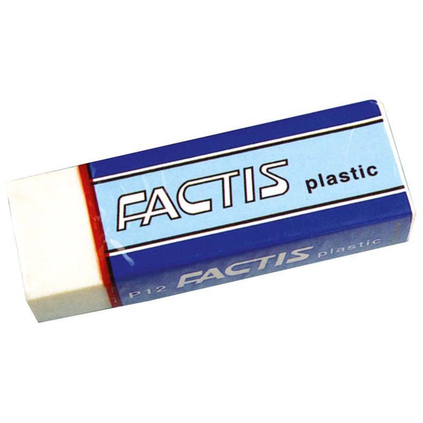 Factis Erasers P12 Soft White Plastic