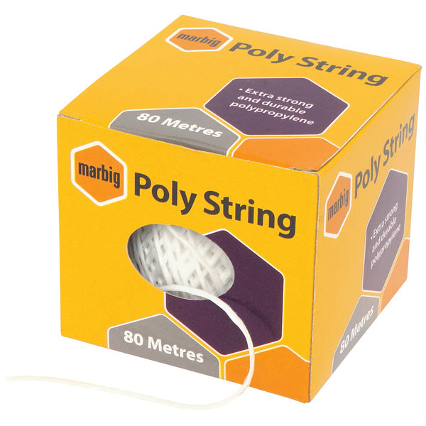 Marbig® Poly String 80m Poly White