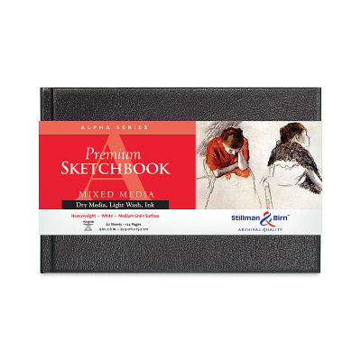 Stillman & Birn Alpha Hardback Sketch Book 150gsm White Vellum 62 Sheets