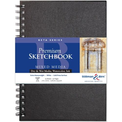 Stillman & Birn Beta Spiral Sketchbooks 270gsm White Cold Press 25 Sheets