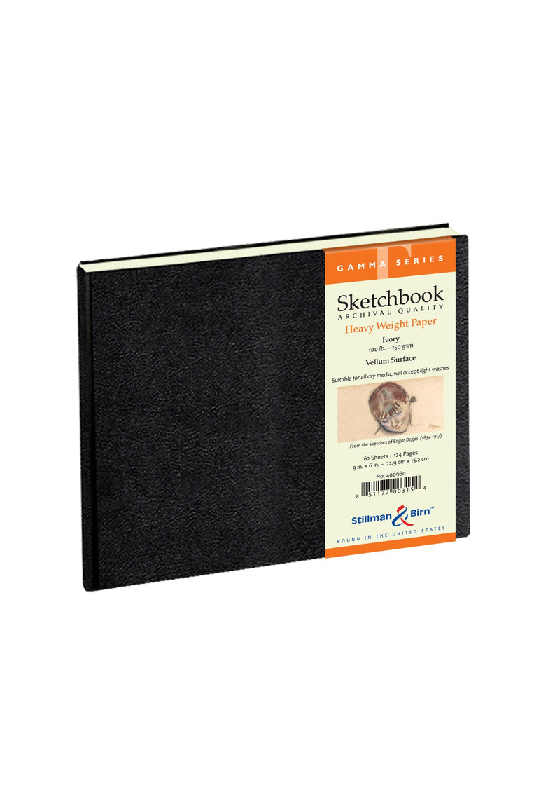 Stillman & Birn Gamma Hardback Sketch Book 150gsm Ivory Vellum 62 Sheet