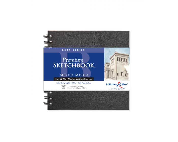 Stillman & Birn Beta Spiral Sketchbooks 270gsm White Cold Press 25 Sheets