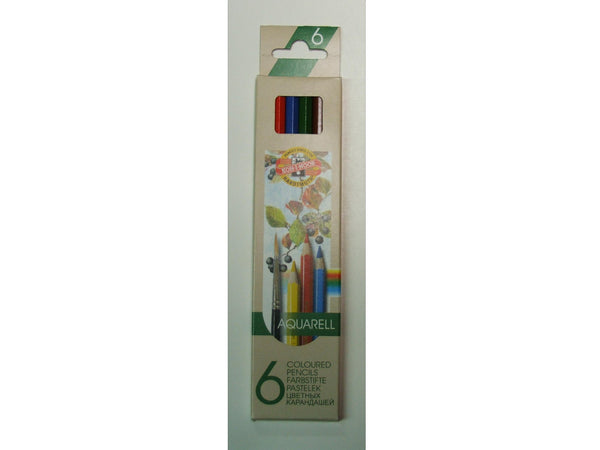 Koh-I-Noor Mondeluz Water Soluble Pencils#pack size_PACK OF 6