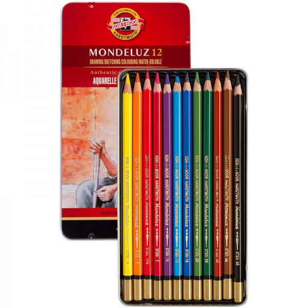 Koh-I-Noor Mondeluz Colouring Pencil Tin of 12