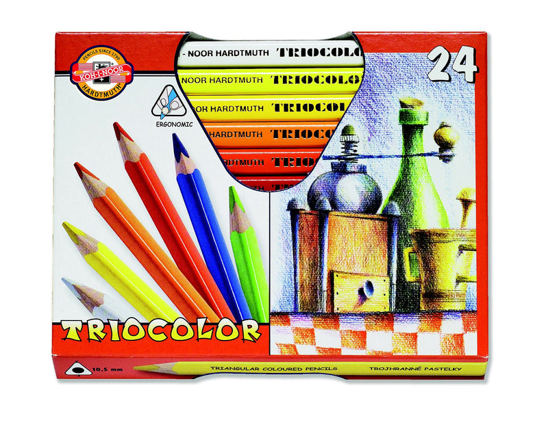 koh-i-noor tricolour triangular pencils