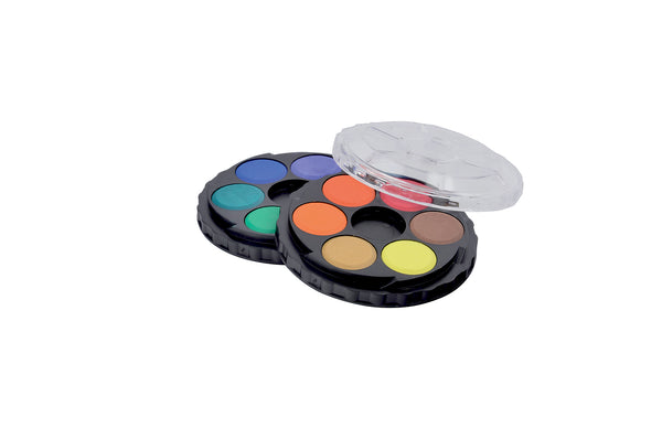 Koh I Noor Classic Watercolour Paint In Round Cassette#Pack Size_PACK OF 12