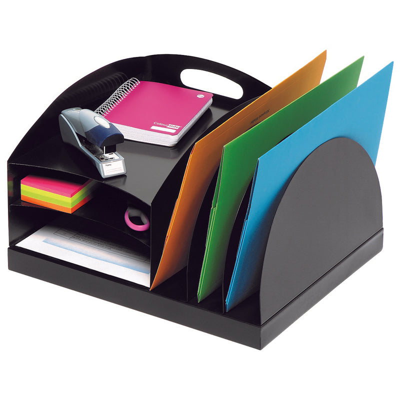 marbig® organiser desktop metal black