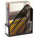marbig magazine rack twin pack black - pack of 4