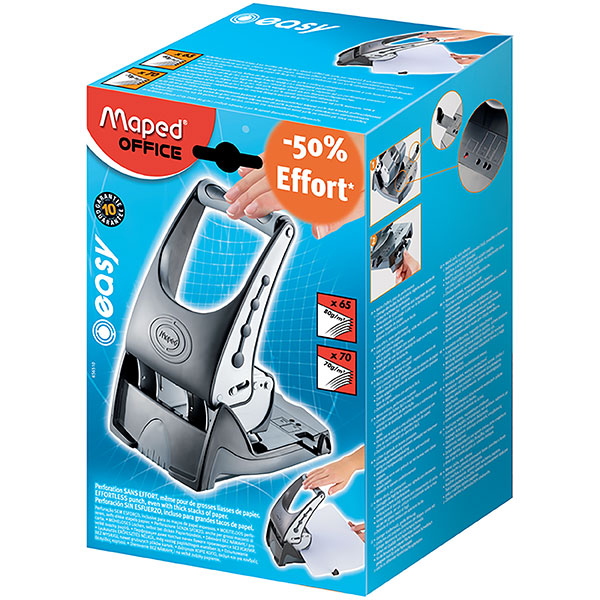maped easy punch hole punch 65/70 sheets