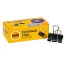 marbig fold back clips 32mm - box of 12