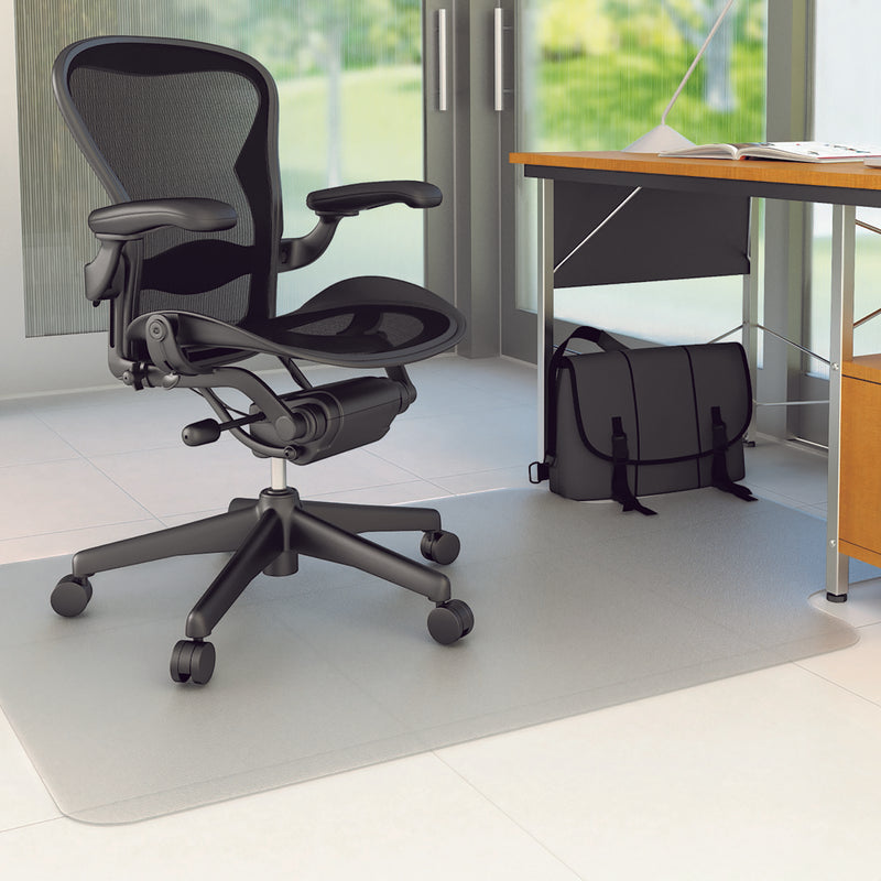 marbig® chairmat economat pvc hard floor keyhole shape