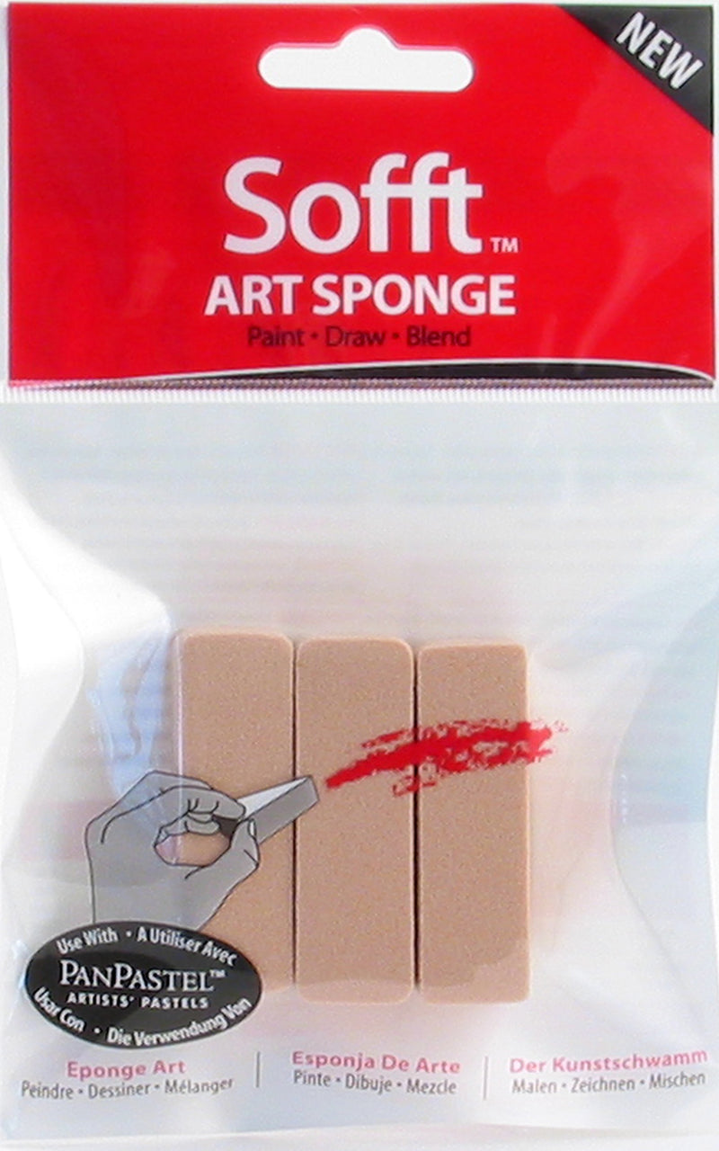 Sofft Art Sponge Bar - Flat - Packet Of 3