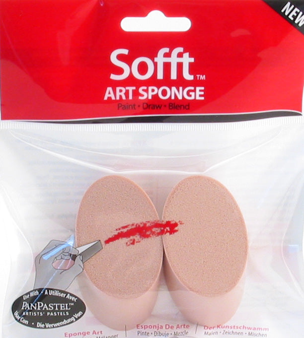 Sofft Art Sponge Ang/Slice Round - Packet Of 2