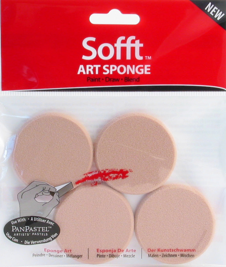 Sofft Art Sponge Round - Packet Of 4