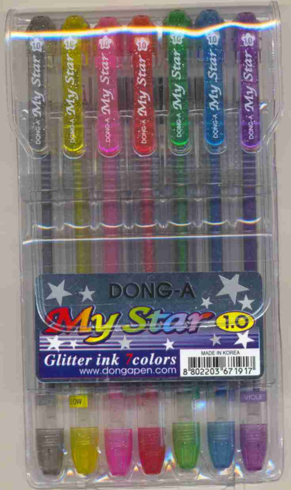 Dong-A My Gel Glitter Pens Set Of 7