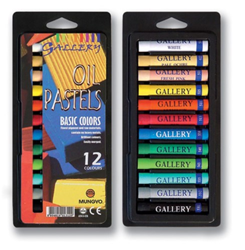 Mungyo Gallery Oil Art Pastels Set#Pack Size_PACK OF 12