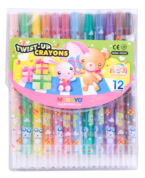 mungyo twist-up crayons pack of 12