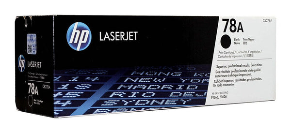 hp genuine ce278a BLACK toner cartridge (78a)