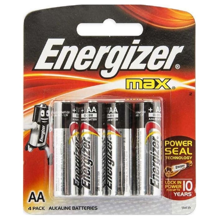 energizer max aa battery 4 pack