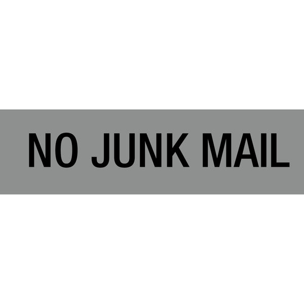 apli self adhesive signs no junk mail 