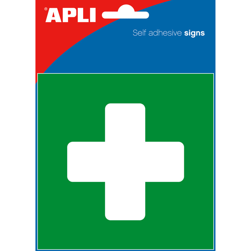 apli self adhesive signs first aid 