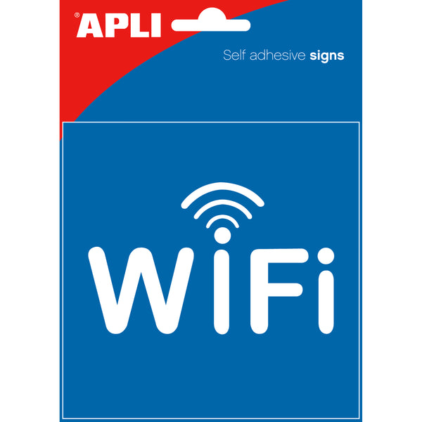 apli self adhesive signs wifi zone 