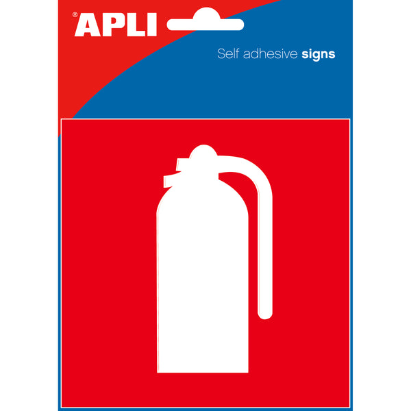 apli self adhesive signs fire extinguisher sign
