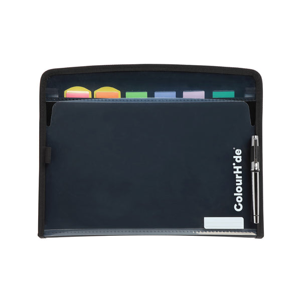 colourhide® zipit expanding file 7 pocket#Colour_BLACK