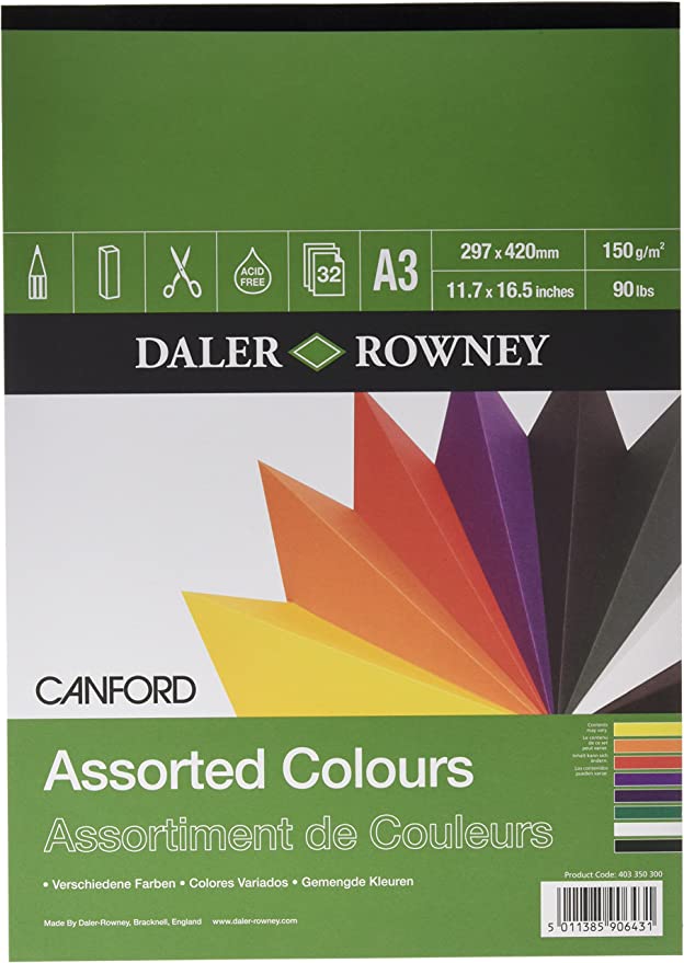Daler Rowney Canford Assorted Colour Pad