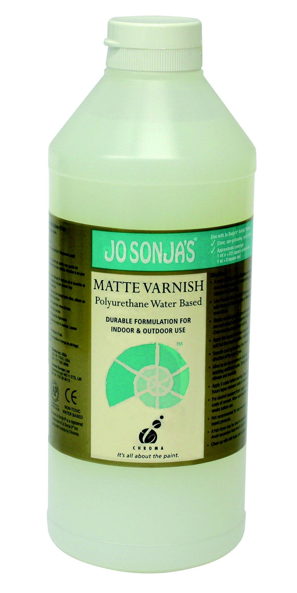 Jo Sonja Satin Varnish Water Based Poly 1litre